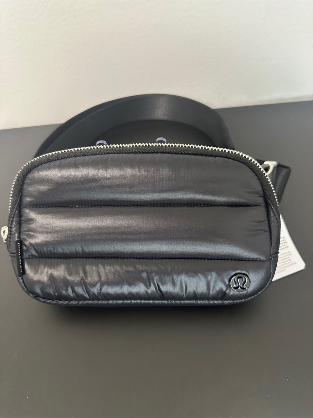 NWT Lululemon Black Quilted Everywhere Belt Bag “Wunder Puff”